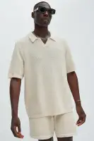 Clay Textured Johnny Collar Shirt