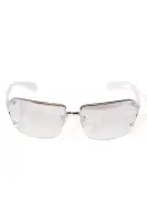 Bringing It Back Sunglasses(White/combo,OS)