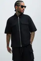 Lewis Zip Up Shirt