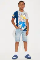 Mini No Rules Denim Shorts(Light Wash,4)