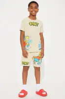 Mini Bart Embroidered Short Set