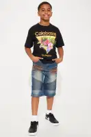 Mini Vintage Indigo Denim Short(Vintage Wash,4)