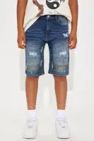 Mini Extra Moto Denim Shorts