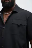 Davitt Nylon Shirt(Black,S)