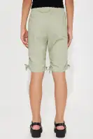 Mini Twill Cargo Pocket Bermuda Shorts(Sage,4)