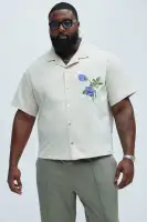 Alban Embroidery Shirt(Off White,S)