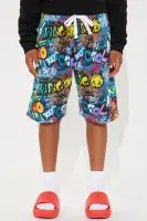 Mini Graffiti Streets Fleece Shorts