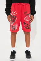 Mini Never Give Up Fleece Shorts
