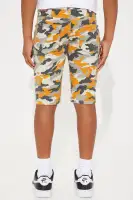 Mini Denim Camo Cargo Short(Camouflage,4)