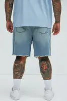 Lounge Relaxed Denim Shorts(Medium Blue Wash,30)