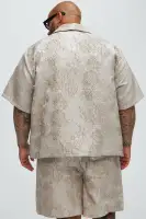 Harrison Jacquard Shirt(Taupe,S)
