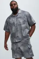 Manor Distressed Shirt(Grey,S)
