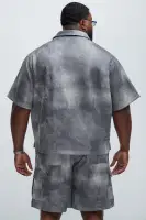 Manor Distressed Shirt(Grey,S)