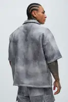 Manor Distressed Shirt(Grey,S)