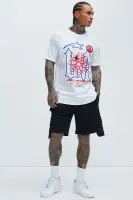 Kickin' It Cargo Denim Shorts(Black,S)