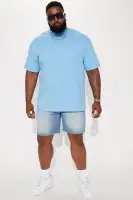Cornell Slim Denim Shorts(Light Wash,30)