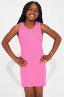 Mini Center Of Attention Rhinestone Dress