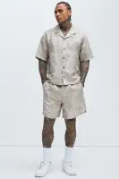 Harrison Jacquard Shirt(Taupe,S)