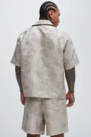 Harrison Jacquard Shirt(Taupe,S)