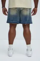 Washed Everyday Relaxed Denim Shorts(Medium Wash,30)