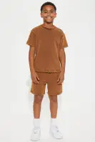 Mini Tyson Heavy Wash Relaxed Shorts