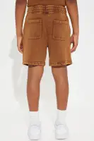 Mini Tyson Heavy Wash Relaxed Shorts(Dark Brown,6/7)