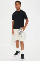Mini LA Fleece Shorts(Khaki,4/5)
