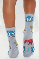 Mini Sonic 3 Pack Socks(Blue/combo,OS)