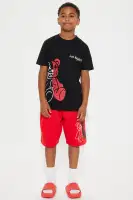 Mini Los Angeles Bear Short Set