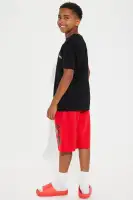Mini Los Angeles Bear Short Set(Red/Black,4)
