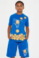 Mini Basketball Championship Short Set(Blue,5)