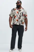 Dancing Cat Shirt(Tan/Multi,S)