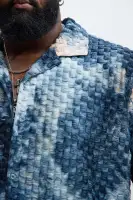 Crusin Textured Shirt(Blue/combo,S)