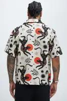 Dancing Cat Shirt(Tan/Multi,S)