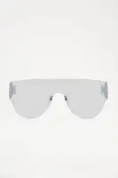 Intentions Are Clear Sunglasses(Silver,OS)