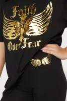 Mini Face Your Fears Biker Short Set(Black,4/5)