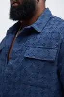 Mav Textured Shirt(Navy,S)