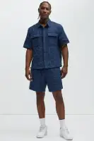 Mav Textured Shirt(Navy,S)