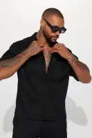 Show Up Short Sleeve Cuban Shirt