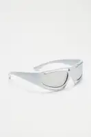 Cyber Chic Sunglasses(Silver,OS)