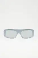 I'll Be Going Hard Sunglasses(Silver,OS)