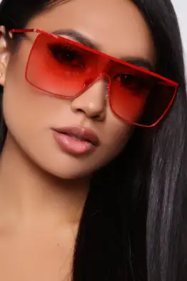 Fuel To The Fire Sunglasses(Red,OS)