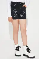 Mini Spreading The Joy Denim Short(Black,5)