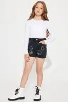 Mini Spreading The Joy Denim Short