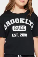 Mini Brooklyn Bebe Fleece Short Set(Black,6/6X)