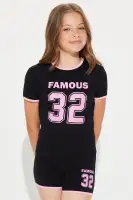Mini Almost Famous Short Set(Black/combo,XS)
