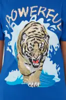 Mini Powerful Tiger Fleece Jogger Set(Blue/Black,4)