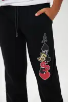 Mini Ace Bear Fleece Jogger Set(White/Black,4)
