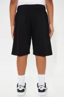 Mini Got A Lot To Say Fleece Shorts(Black/combo,4)