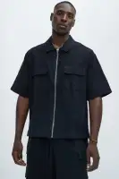 Gerrish Textured Boxy Shirt